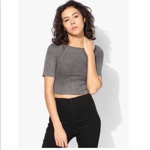 TopShop Slash Cropped Tee